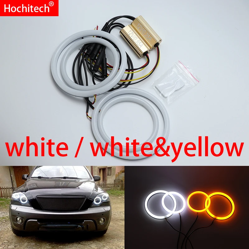 for Kia Sorento 2006 2007 2008 2009 White & yellow Cotton LED Angel eyes kit halo ring Turn signal light
for Kia Sorento 2006 2007 2008 2009 White & yellow Cotton LED Angel eyes kit halo ring Turn signal light