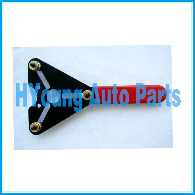 Universal Compressor Clutch Holding Tool Holds compressor clutch hub during removal and installation
Universal Compressor Clutch Holding Tool Holds compressor clutch hub during removal and installation