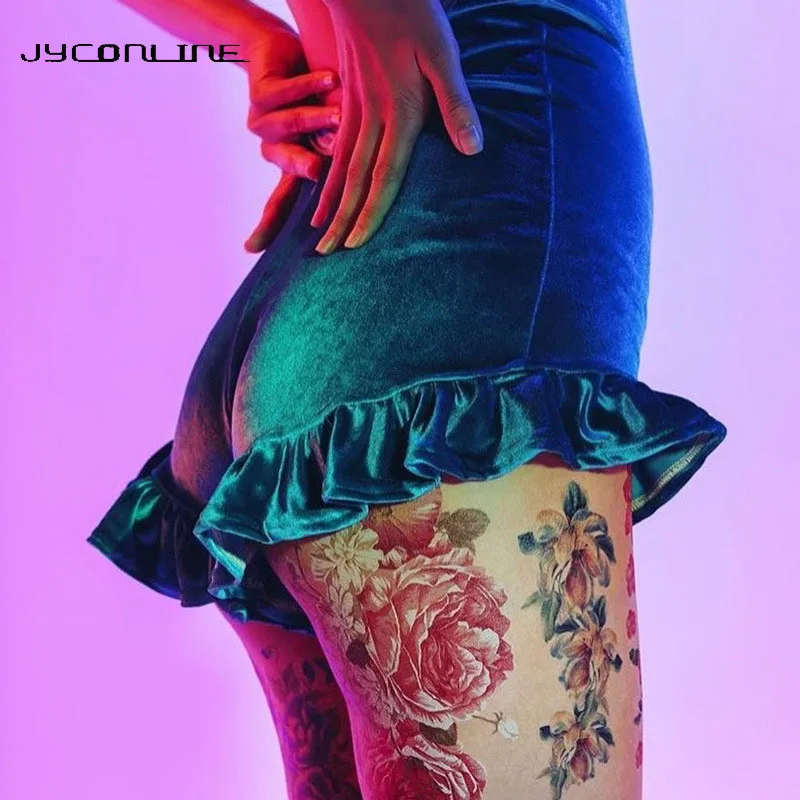 JYConline 2018 Autumn Winter Short Bottom Elegant Mini Skinny Shorts Sexy Velvet Women Shorts Ruffles Elastic High Waist Shorts
JYConline 2018 Autumn Winter Short Bottom Elegant Mini Skinny Shorts Sexy Velvet Women Shorts Ruffles Elastic High Waist Shorts