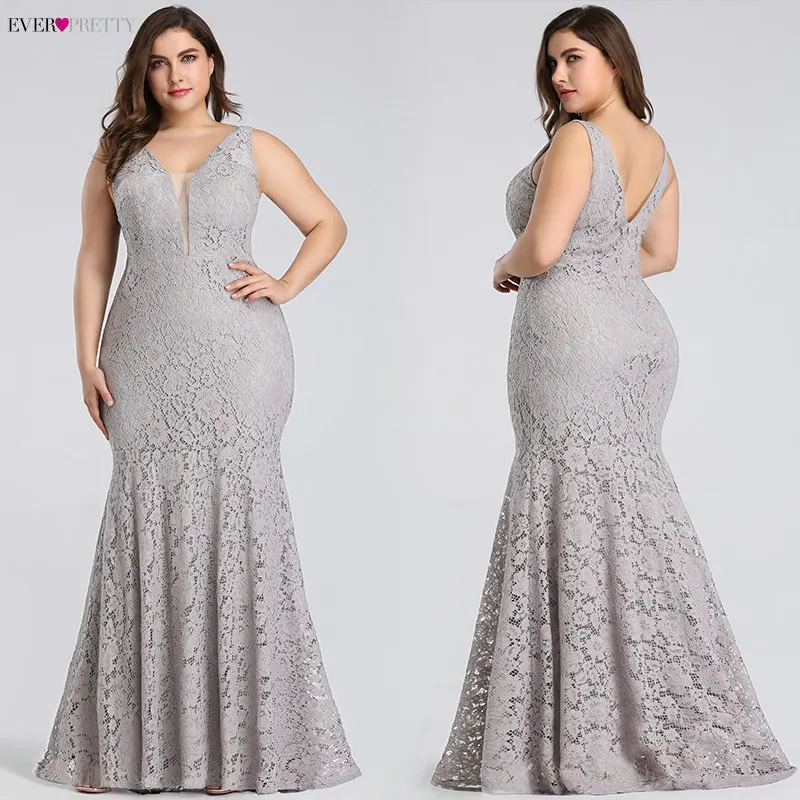 Plus Size Prom Dresses 2020 Ever Pretty EP08838 Elegant Mermaid Lace Sleeveless V-neck Long Party Gowns Sexy Wedding Guest Gowns
Plus Size Prom Dresses 2020 Ever Pretty EP08838 Elegant Mermaid Lace Sleeveless V-neck Long Party Gowns Sexy Wedding Guest Gowns