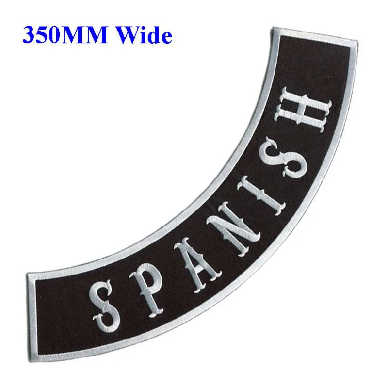 Wholesale Spanish motorcycle biker patches iron on patches for full back jackets clothing embroidery rocker patches in stock
Wholesale Spanish motorcycle biker patches iron on patches for full back jackets clothing embroidery rocker patches in stock