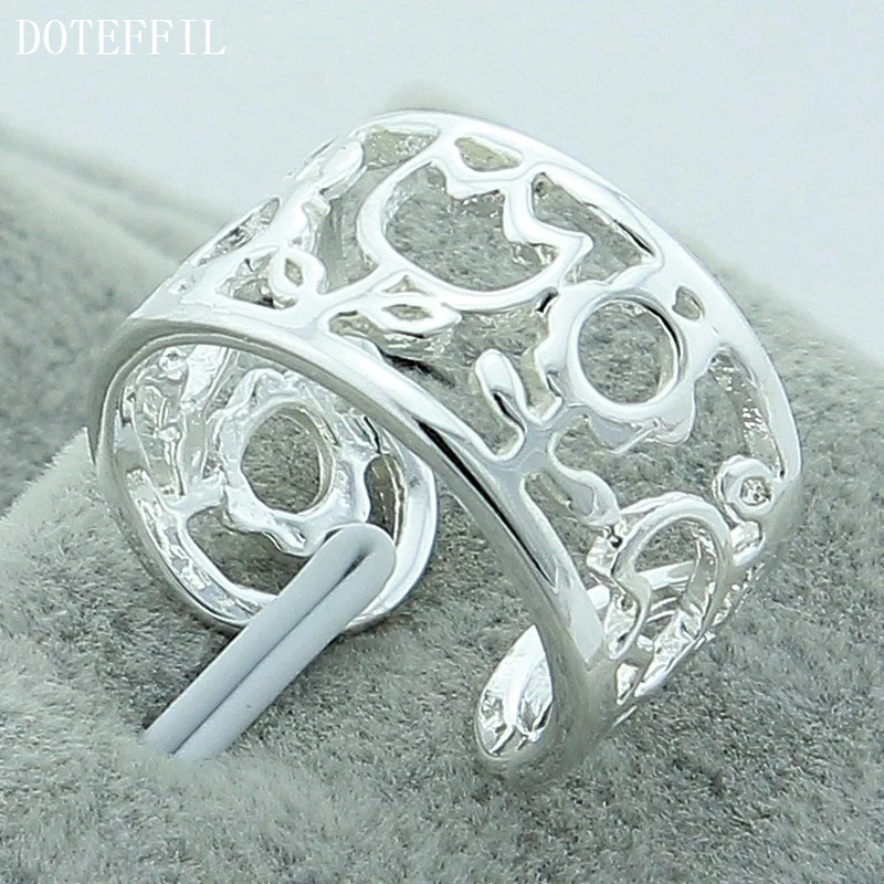 DOTEFFIL 925 Sterling Silver Empty Thread Design Ring For Women Wedding Engagement Party Fashion Charm Jewelry
DOTEFFIL 925 Sterling Silver Empty Thread Design Ring For Women Wedding Engagement Party Fashion Charm Jewelry
