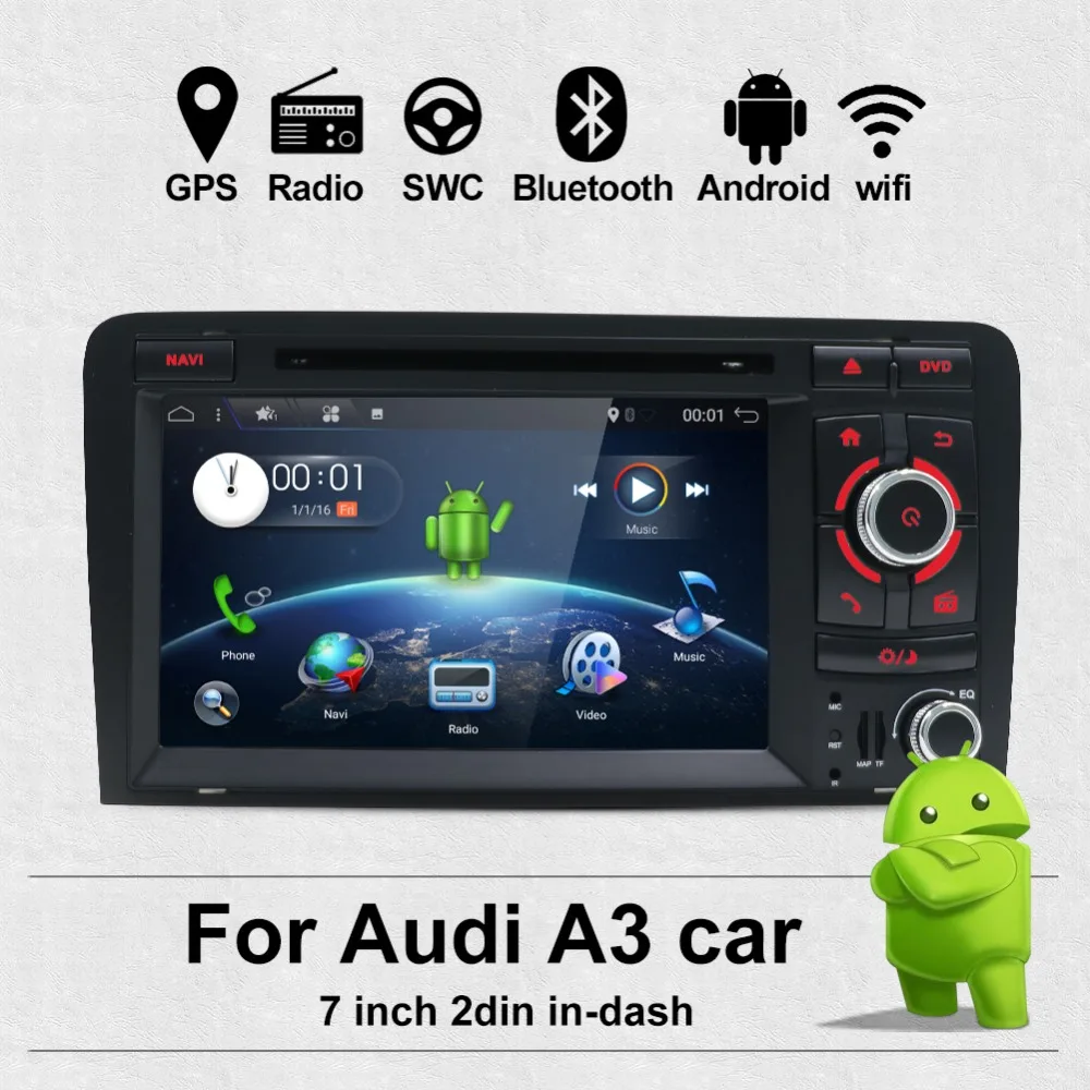 Bosion 7 дюймов HD 2 Din Android 9 0 Восьмиядерный автомобильный Радио Стерео DVD плеер
