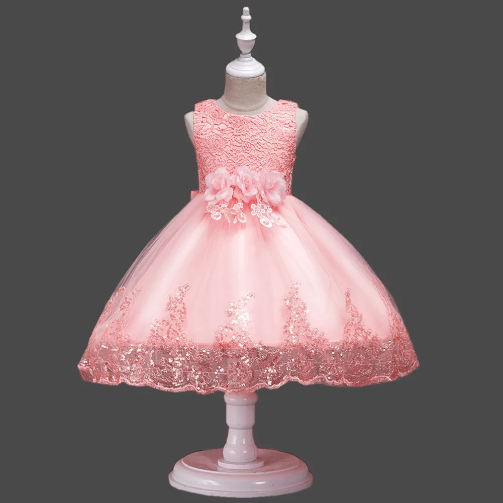 Girls Dress Round Neck Embroidery Lace Flower Waist Sleeveless Gown for Banquet YH-17
Girls Dress Round Neck Embroidery Lace Flower Waist Sleeveless Gown for Banquet YH-17
