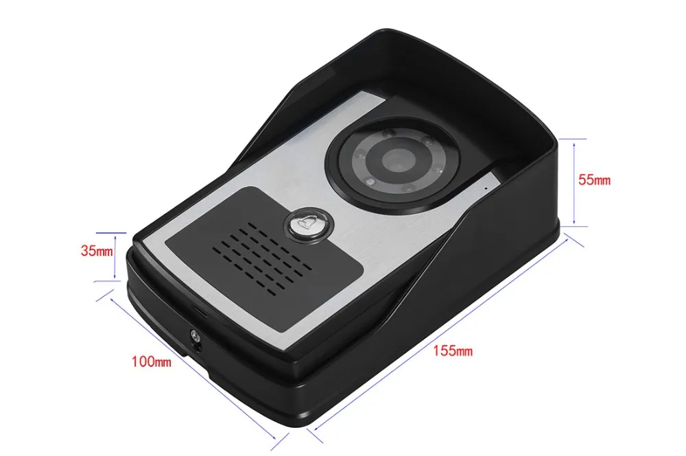 IP64 Waterproof Out Door Unit With Outdoor Camera 7" TFT Color Screen Monitor Version Door Bell Video Door Phone 815FC12
IP64 Waterproof Out Door Unit With Outdoor Camera 7" TFT Color Screen Monitor Version Door Bell Video Door Phone 815FC12