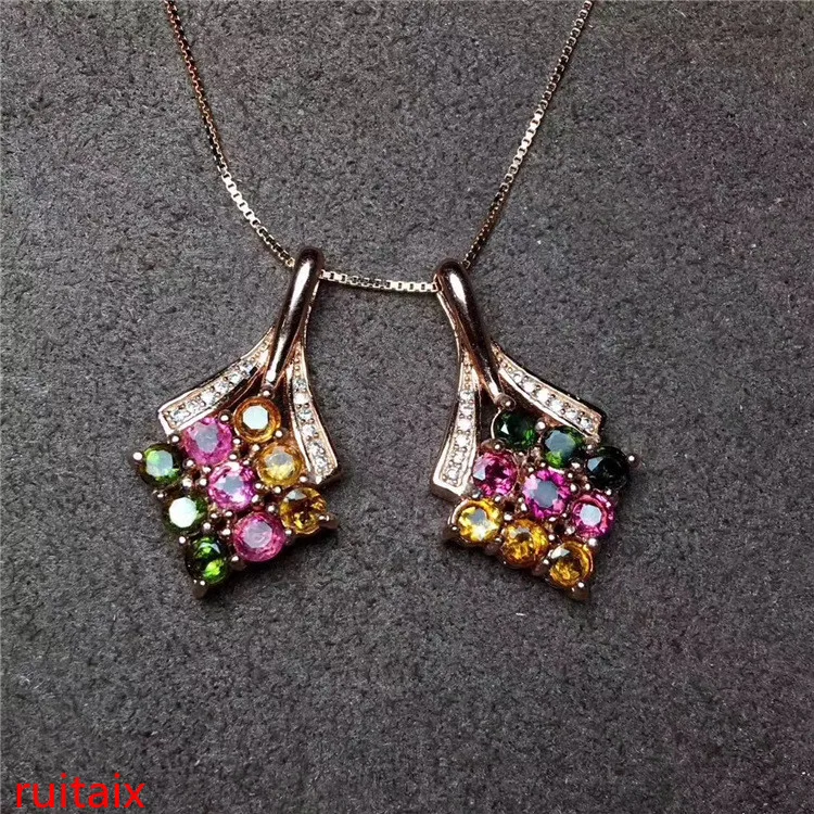 KJJEAXCMY boutique jewels S925 silver natural crystal tourmaline necklace pendant set chain gift box chain.
KJJEAXCMY boutique jewels S925 silver natural crystal tourmaline necklace pendant set chain gift box chain.