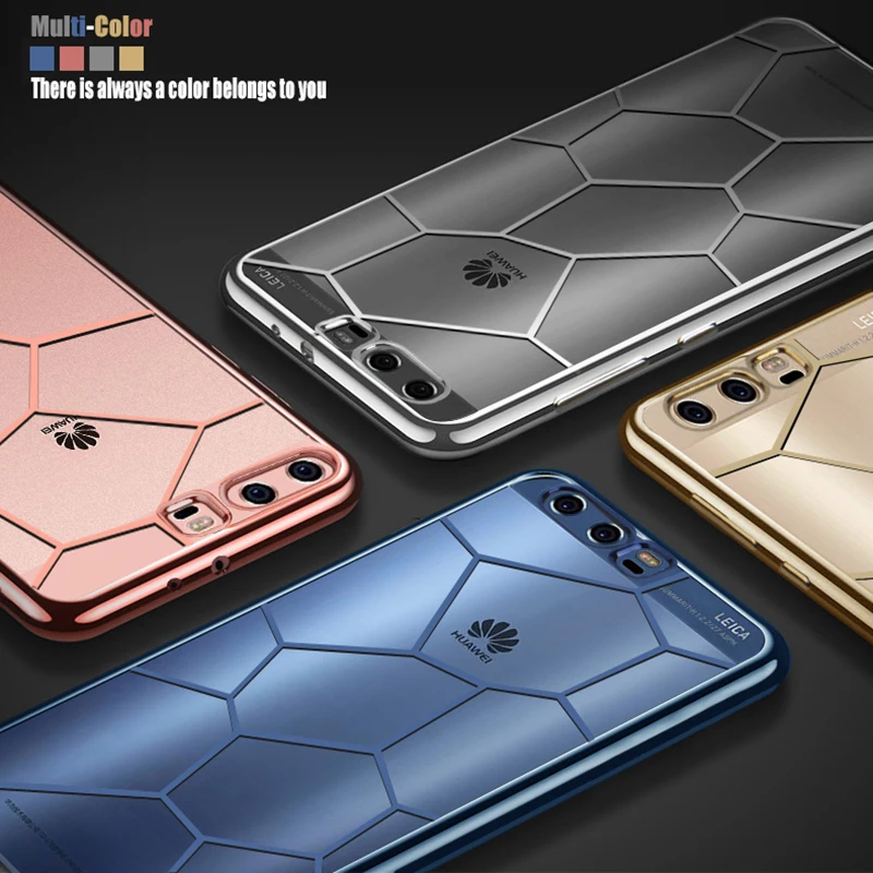 Роскошный чехол из ТПУ с покрытием для huawei P10 Plus мягкий силиконовый телефона