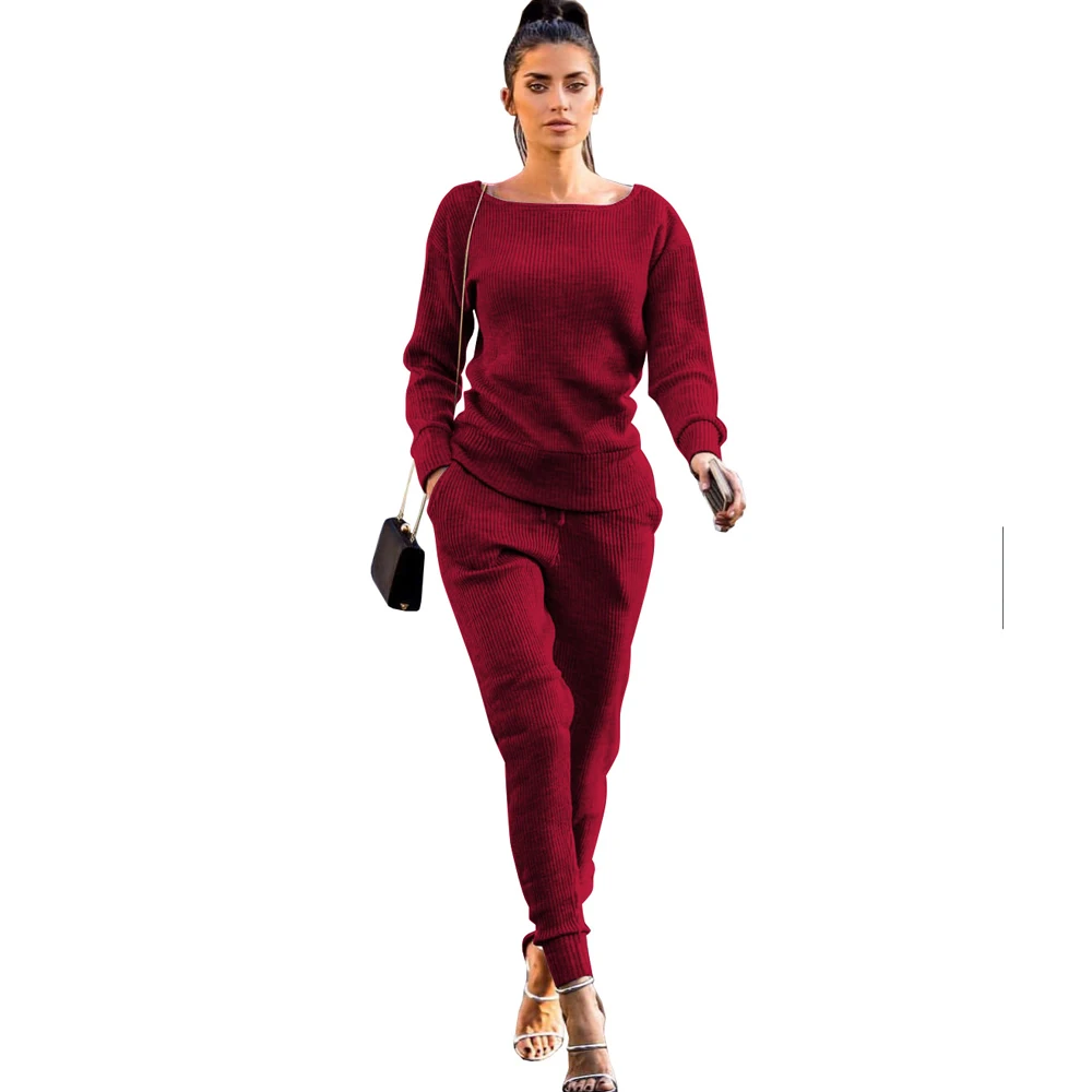 new hot women's autumn winter two-piece solid jumpsuit casual long sleeve Top + pants women's Jumpsuits
new hot women's autumn winter two-piece solid jumpsuit casual long sleeve Top + pants women's Jumpsuits