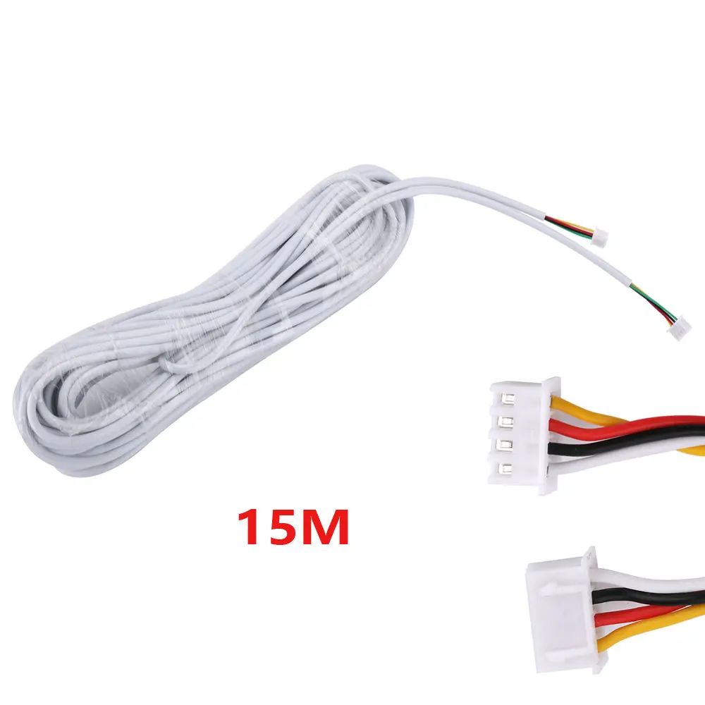 MOUNTAINONE 15M 2.54*4P 4 wire cable for video intercom Color Video Door Phone doorbell wired Intercom cable
MOUNTAINONE 15M 2.54*4P 4 wire cable for video intercom Color Video Door Phone doorbell wired Intercom cable