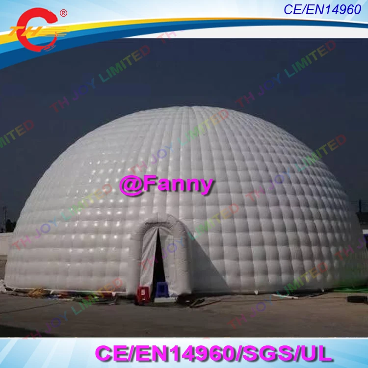 Гигантский барный дом надувной белый шатер igloo диско-будочка павильон для