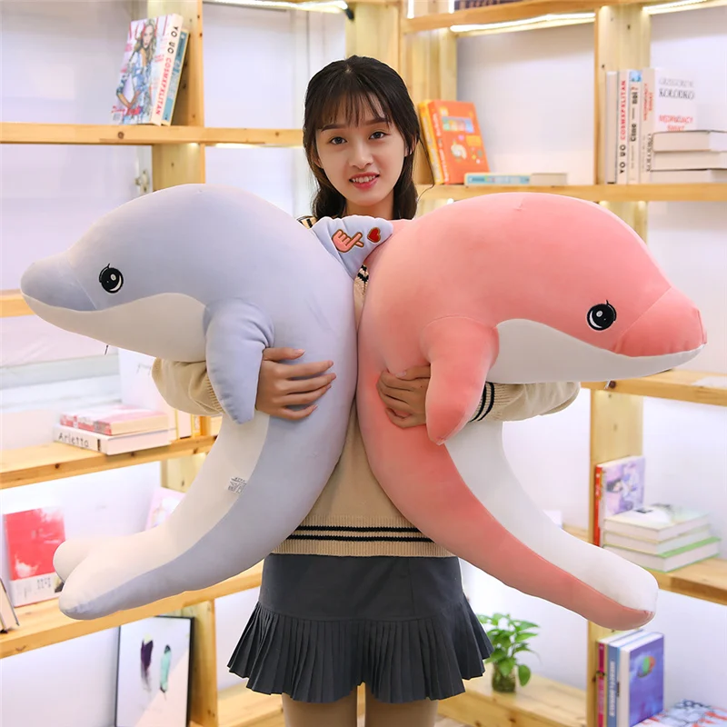 1pc 65cm Heart Dolphin Sleeping pillow Plush Toy soft animla stuffed animal sea Ocean fish Doll Cushion Kawaii Gift for children
1pc 65cm Heart Dolphin Sleeping pillow Plush Toy soft animla stuffed animal sea Ocean fish Doll Cushion Kawaii Gift for children