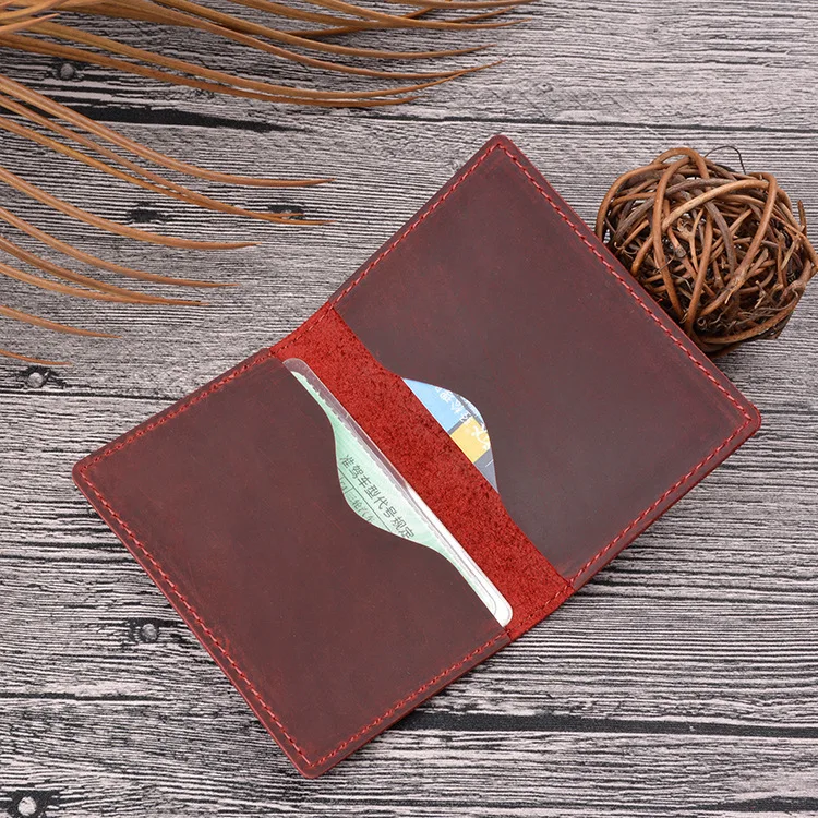 Crazy Horse Leather Card Holders for Women & Men Slim Card Wallet Vintage Simple Bank Card Storage
Crazy Horse Leather Card Holders for Women & Men Slim Card Wallet Vintage Simple Bank Card Storage