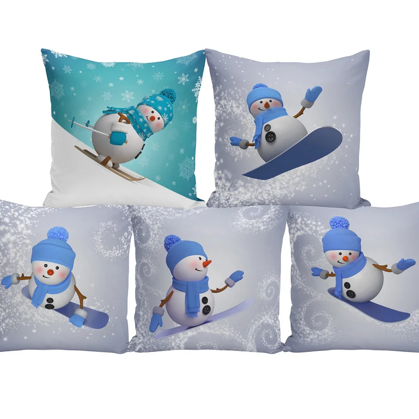 Xmas Happy New Year 3D Snowman Christmas Pillow Cover 45x45cm Cushion Cover Polyester Car Pillow Case Decorative For Home
Xmas Happy New Year 3D Snowman Christmas Pillow Cover 45x45cm Cushion Cover Polyester Car Pillow Case Decorative For Home
