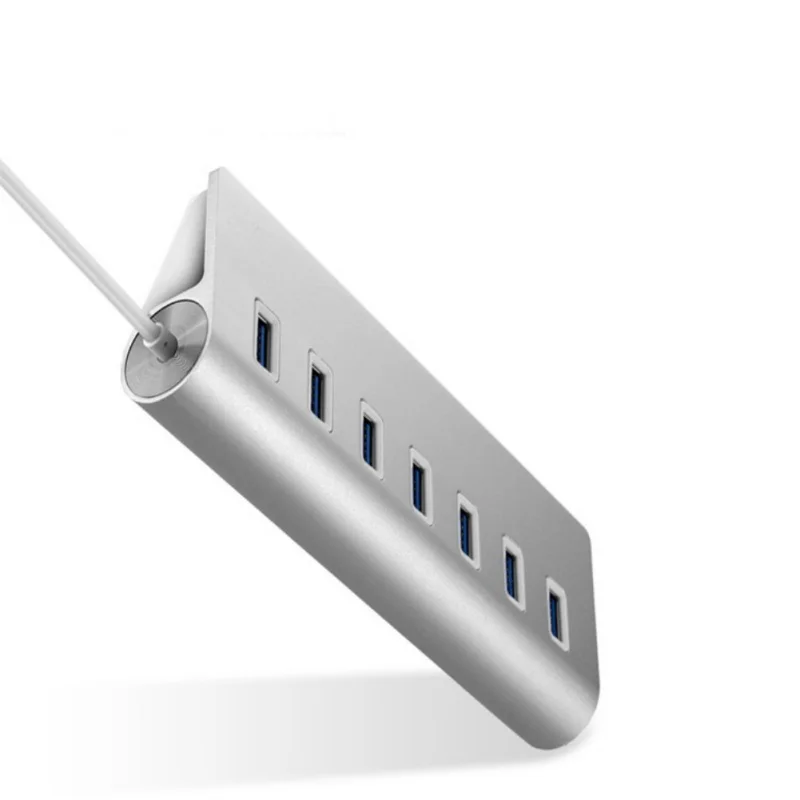 Aluminum Alloy 7 Port USB3.0 Hub 5Gbps High Speed Transmission for Mac PC Laptop USB Flash Drives and Other Devices
Aluminum Alloy 7 Port USB3.0 Hub 5Gbps High Speed Transmission for Mac PC Laptop USB Flash Drives and Other Devices