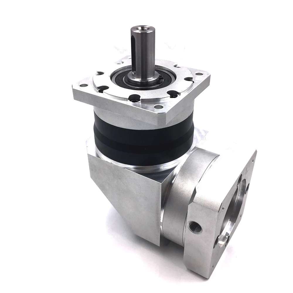 High Precision 110mm Right Angle Servo Reducer Ratio 4/5/7/10:1 3000rpm Speed Planetary gearbox reducer for NEMA44 Servo Motor
High Precision 110mm Right Angle Servo Reducer Ratio 4/5/7/10:1 3000rpm Speed Planetary gearbox reducer for NEMA44 Servo Motor