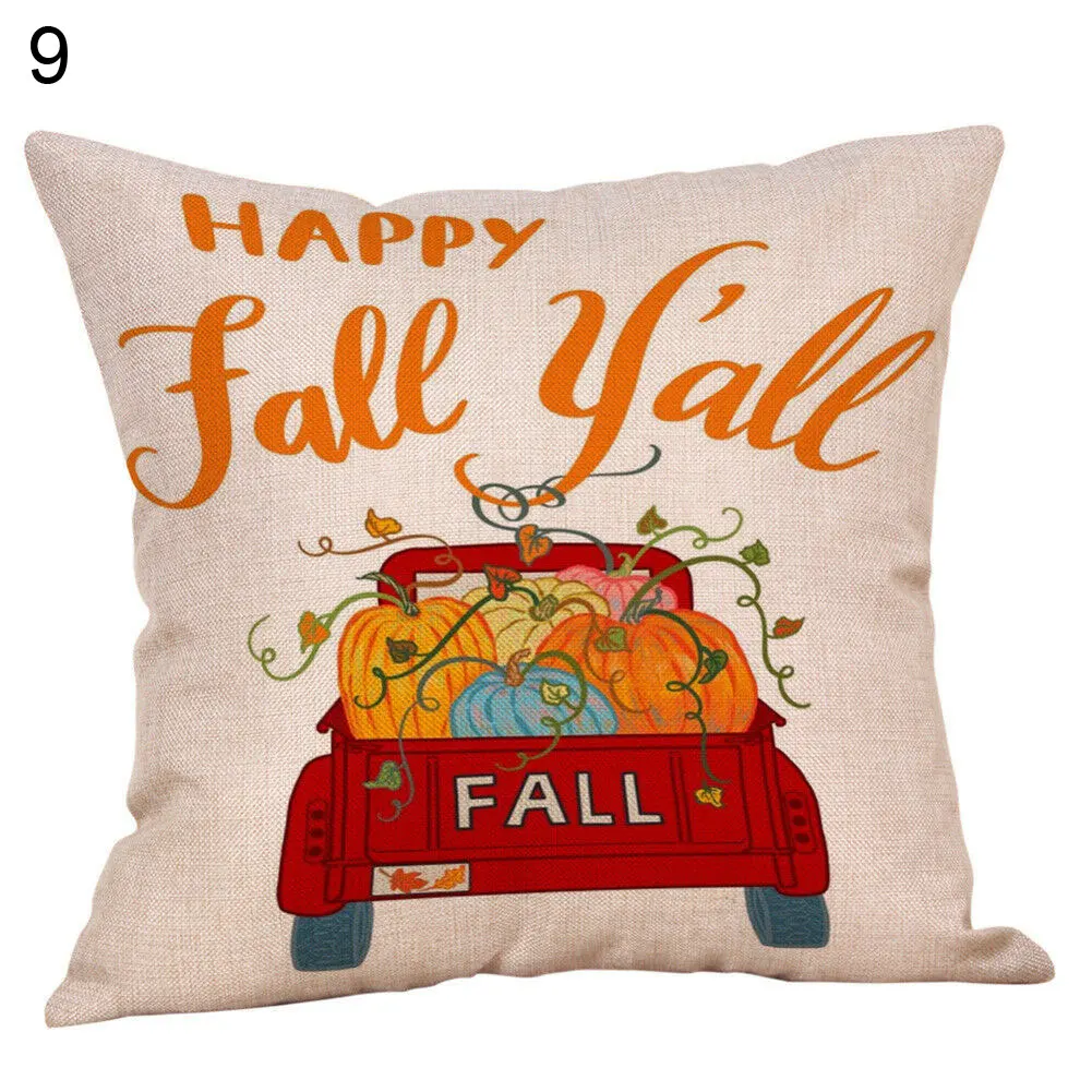 40# Fall Harvest Pumpkin Car Pattern Throw Pillow Case Cushion Cover Sofa Bed Home Decor
40# Fall Harvest Pumpkin Car Pattern Throw Pillow Case Cushion Cover Sofa Bed Home Decor