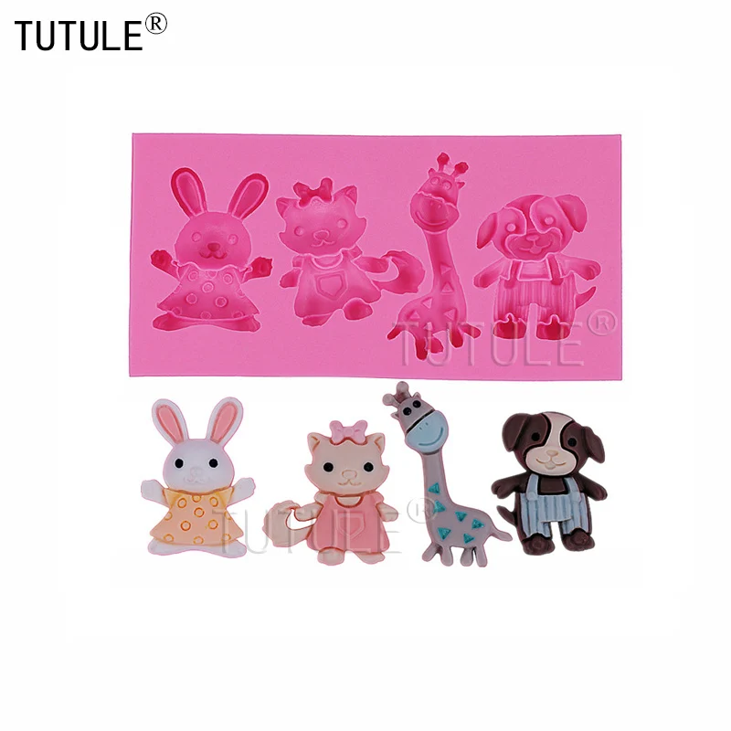 Gadgets-rabbit Giraffe Silicone MoldChocolate Animal Cat dog silicone mold Scrapbooking decoration mold-Clay food safety mould
Gadgets-rabbit Giraffe Silicone MoldChocolate Animal Cat dog silicone mold Scrapbooking decoration mold-Clay food safety mould