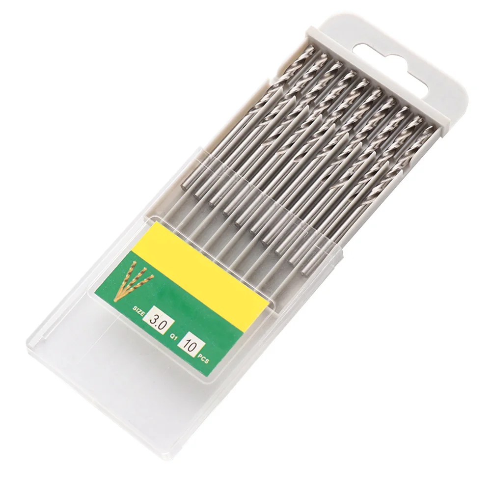 10pcs/set 3mm High-speed steel twist drills Full-grinding white Hand drill for Electrical Drill High quality drilling fast
10pcs/set 3mm High-speed steel twist drills Full-grinding white Hand drill for Electrical Drill High quality drilling fast