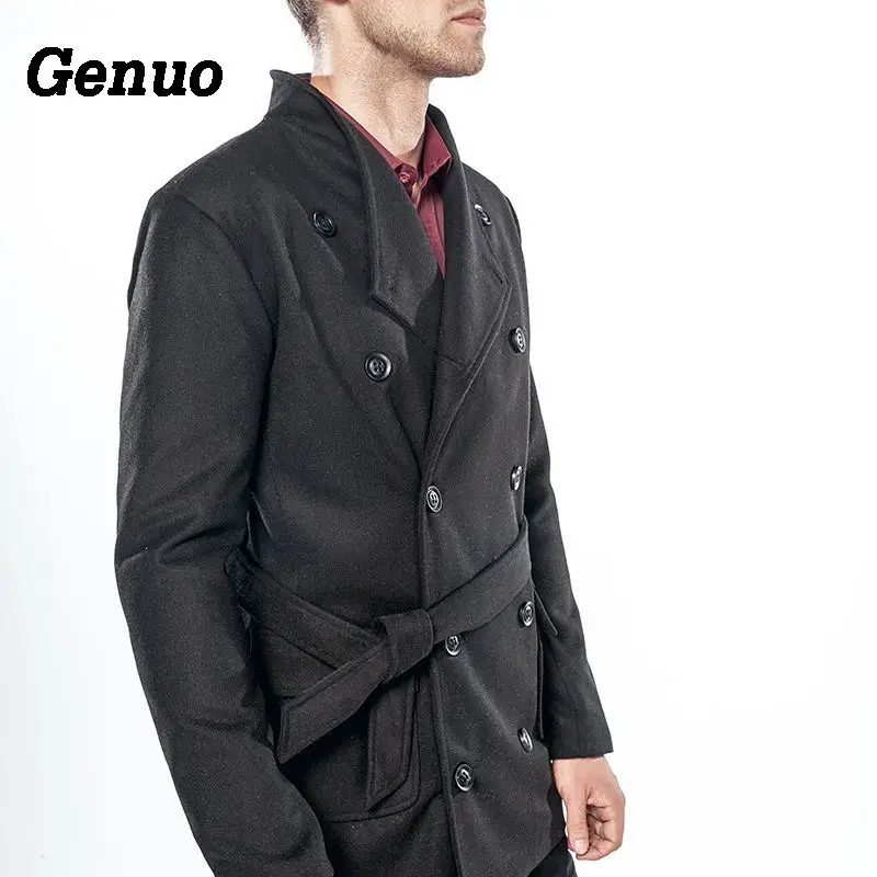 Genuo Autumn Winter Coat Men Casual Wool Jackets Coats Male Clothes Hombre Men Wool Blend Overcoats Parka Outfit with Belt
Genuo Autumn Winter Coat Men Casual Wool Jackets Coats Male Clothes Hombre Men Wool Blend Overcoats Parka Outfit with Belt
