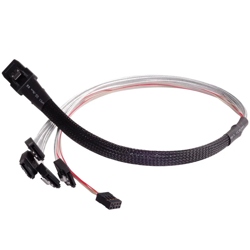 SST-CPS03 Mini-SAS Cable SFF-8087 36 pin to SATA 7 pin * 4 (Target) с кабелем Sideband (SPGIO) 50 см
SST-CPS03 Mini-SAS Cable SFF-8087 36 pin to SATA 7 pin * 4 (Target) с кабелем Sideband (SPGIO) 50 см