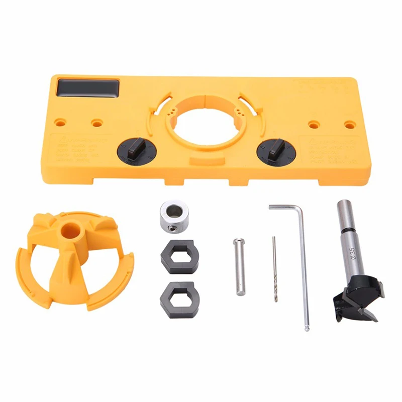 35MM Cup Style Hinge Jig Boring Hole Drill Guide + Forstner Bit Wood Cutter Carpenter Woodworking DIY Tools
35MM Cup Style Hinge Jig Boring Hole Drill Guide + Forstner Bit Wood Cutter Carpenter Woodworking DIY Tools