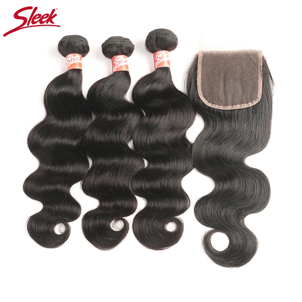 Sleek Hair Malaysian Body Wave Bundles With Closure 3 Bundles & Closure Natural Color Non Remy Human Hair Bundles With Closure
Sleek Hair Malaysian Body Wave Bundles With Closure 3 Bundles & Closure Natural Color Non Remy Human Hair Bundles With Closure