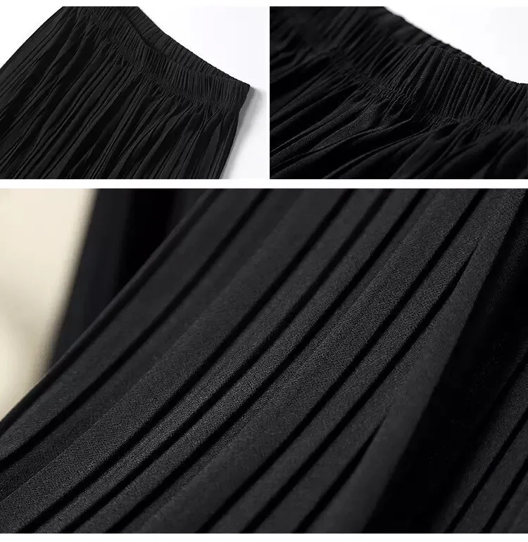 Summer Female Wrinkle High Waist Loose Thin Section Wide Range Of Chiffon Legs Pants Fashion Sexy Korean Pants
Summer Female Wrinkle High Waist Loose Thin Section Wide Range Of Chiffon Legs Pants Fashion Sexy Korean Pants