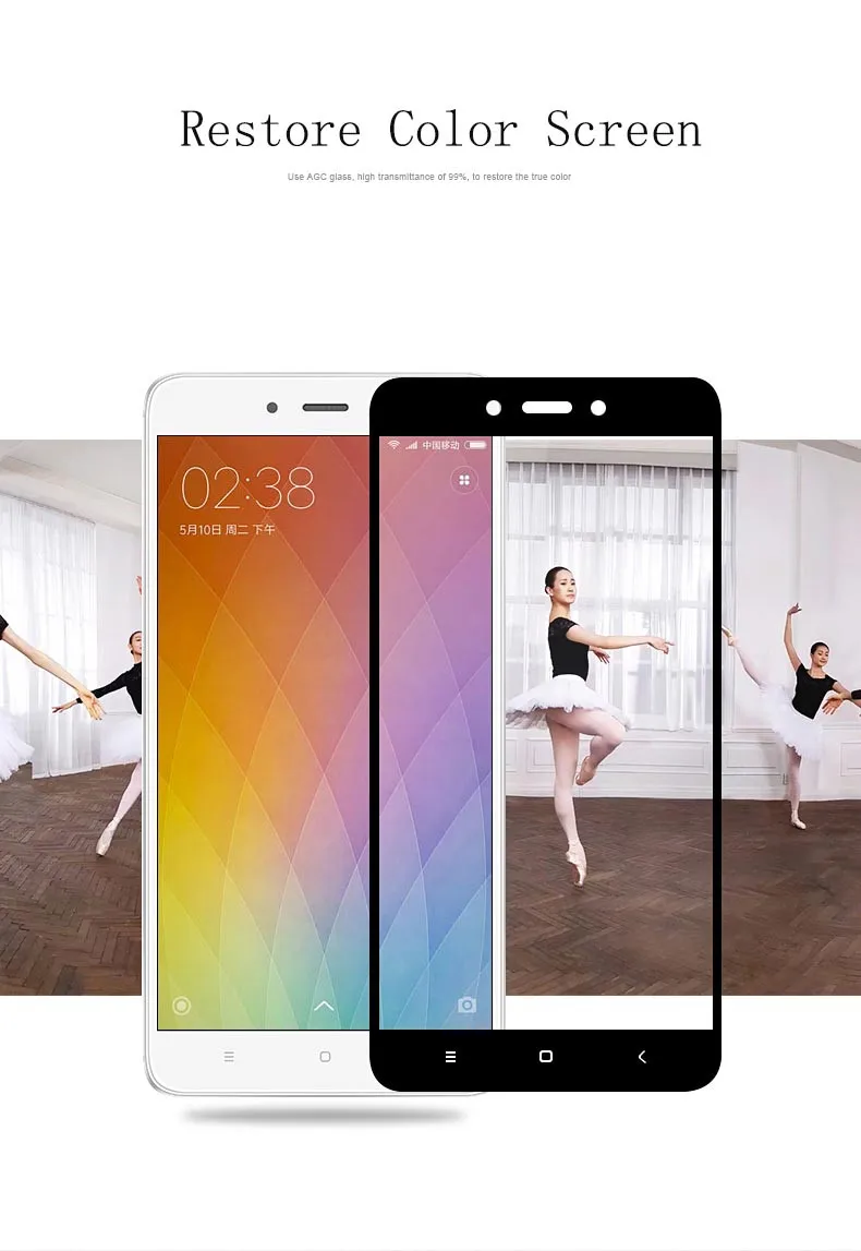 Wangcangli For Xiaomi Redmi 4X Tempered Glass 3D Full Cover Screen Protector Protective Toughened Film | Мобильные телефоны и