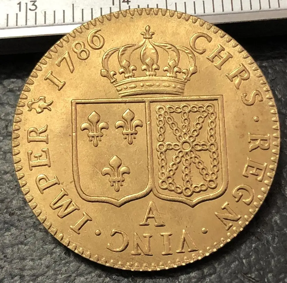 1786 Франция 1 Луи д 'ор копия золотой монеты|Безвалютные монеты| |