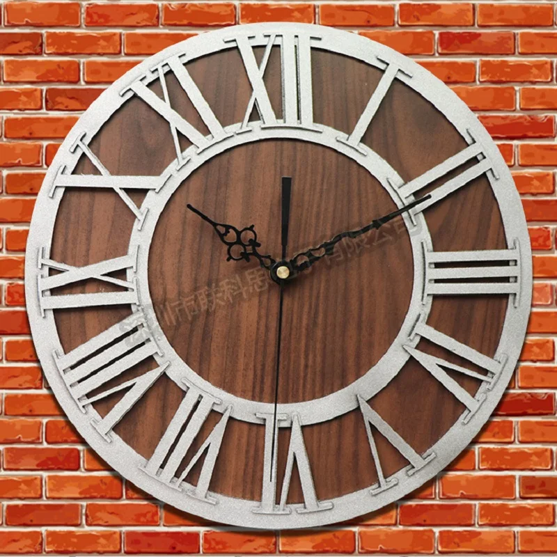 Meijswxj 30CM Roman numerals Wall clock Saat Relogio de parede Duvar saati Clock Creative Retro Living Room Solid wood clocks
Meijswxj 30CM Roman numerals Wall clock Saat Relogio de parede Duvar saati Clock Creative Retro Living Room Solid wood clocks