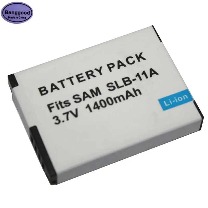 

3.7V 1400mAh SLB-11A SLB 11A SLB11A Digital Camera Battery for Samsung CL65 HZ25W WB1000 TL320 240 HZ30W WB610 WB2000 TL350