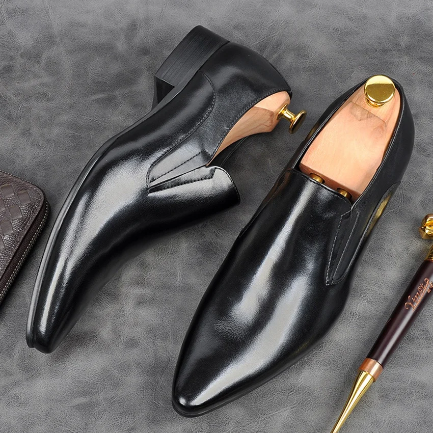 Italian Designer Genuine Leather Formal Dress Modern Men Moccasin Shoes Pointed Toe Slip on Comfortable Casual Loafers AM134
Italian Designer Genuine Leather Formal Dress Modern Men Moccasin Shoes Pointed Toe Slip on Comfortable Casual Loafers AM134