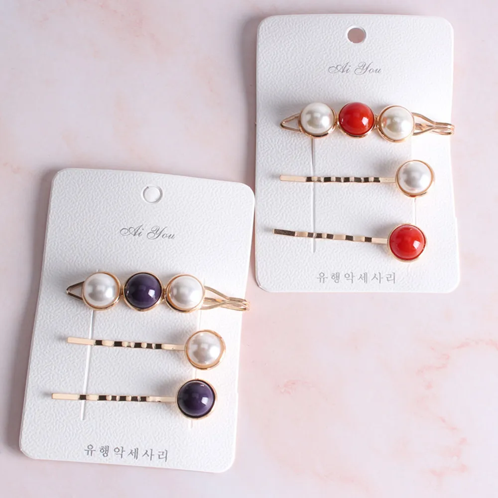 3Pcs/set Fashion Korea Imitiation Pearl Hairpins Metal Hair Clips Hair Accessories for Women Girls Gold Color Beads
3Pcs/set Fashion Korea Imitiation Pearl Hairpins Metal Hair Clips Hair Accessories for Women Girls Gold Color Beads