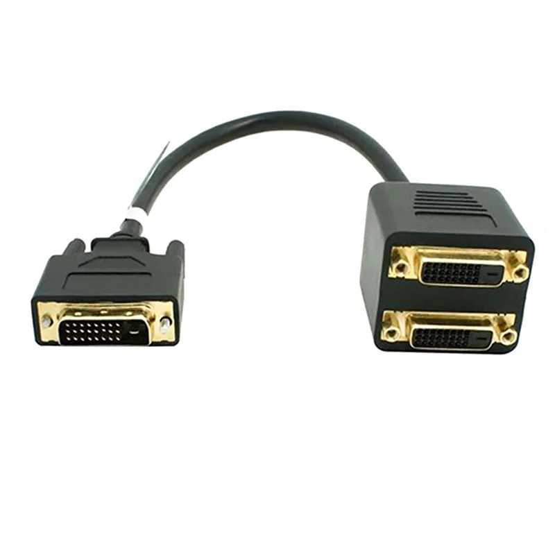 Adaptor DVI-D Male to Dual 2 DVI-I Female Video Y Splitter Cable Adapter New Arrival
Adaptor DVI-D Male to Dual 2 DVI-I Female Video Y Splitter Cable Adapter New Arrival