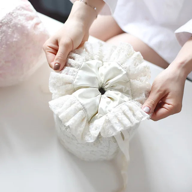 Women's Drawstring Cosmetic Bag Lace Embroidery Makeup Case Pouch Travel Beauty Brushes Toiletry Daily Use Storage Organizer New
Women's Drawstring Cosmetic Bag Lace Embroidery Makeup Case Pouch Travel Beauty Brushes Toiletry Daily Use Storage Organizer New