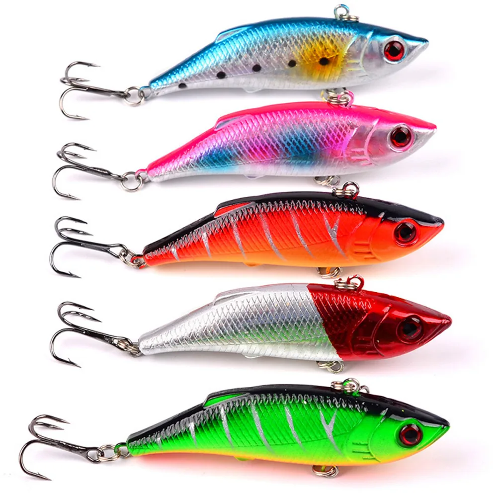 5PCS Sea Fishing Crankbait Crank VIB Minnow Frashwater Fish Bass lure hook baits 8cm/9.5g Free shipping
5PCS Sea Fishing Crankbait Crank VIB Minnow Frashwater Fish Bass lure hook baits 8cm/9.5g Free shipping
