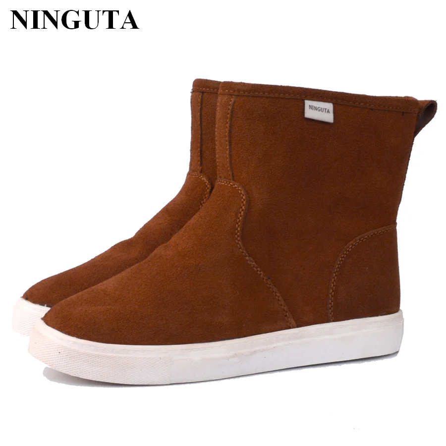 NINGUTA shearling womens boots winter casual women fur ankle boots upper cow suede
NINGUTA shearling womens boots winter casual women fur ankle boots upper cow suede