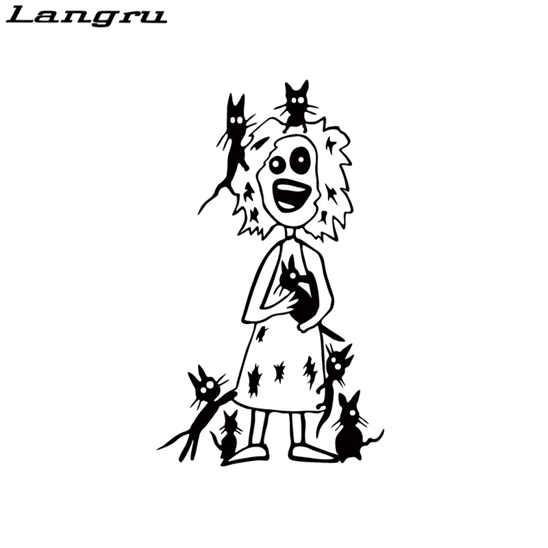Langru новый стиль сумасшедшая кошка леди виниловая наклейка окно автомобиля стенок бампера палочка семья мама забавная Jdm
Langru новый стиль сумасшедшая кошка леди виниловая наклейка окно автомобиля стенок бампера палочка семья мама забавная Jdm