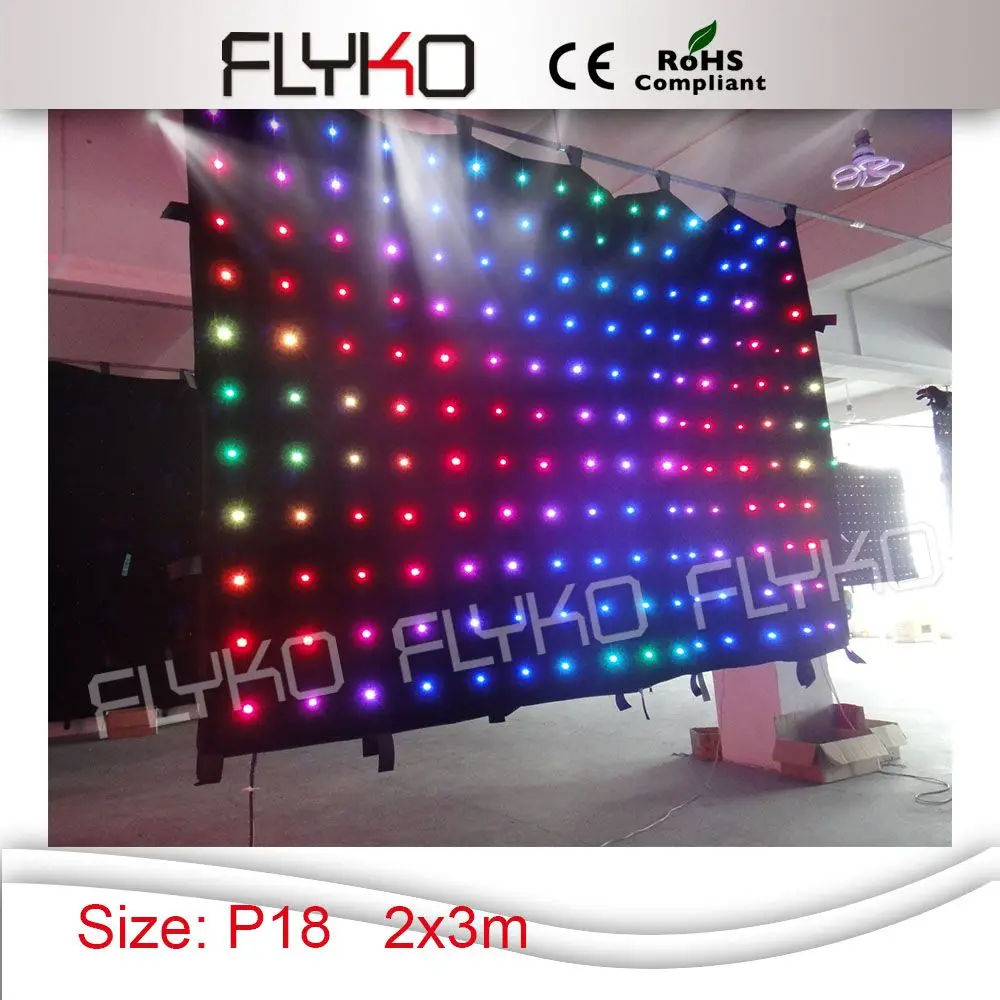 3m(W)*2m(H) led video curtain, Bar light led display screen RGB Wedding velvet cloth
3m(W)*2m(H) led video curtain, Bar light led display screen RGB Wedding velvet cloth