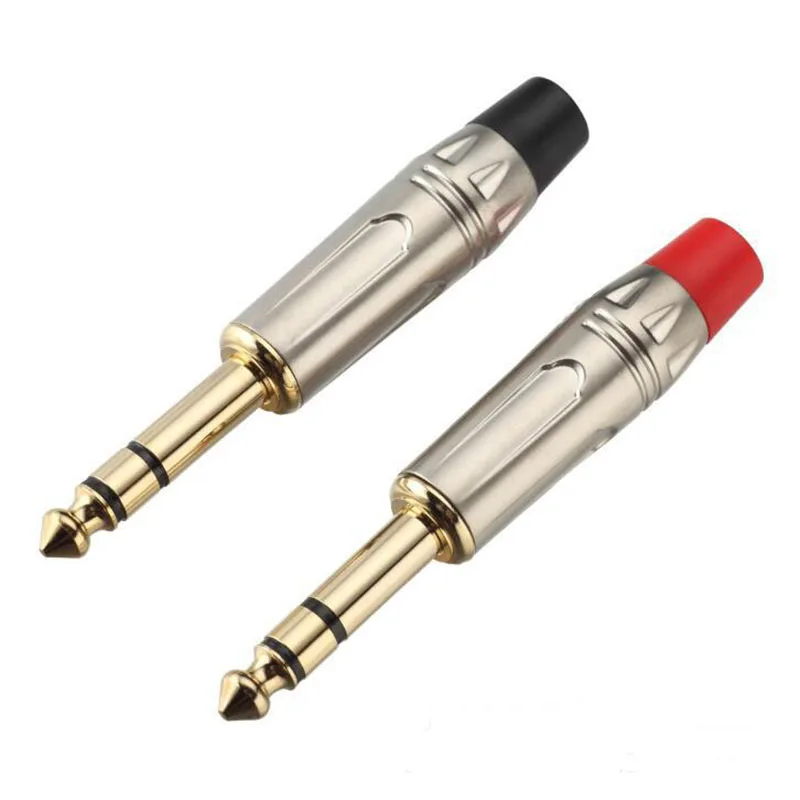 100PCS/50Pairs Jack6.35mm High quality Nickelplated Audio Male Plug Connector Mono Stereo Microphone TS/TRS Plug Black&Red Tail
100PCS/50Pairs Jack6.35mm High quality Nickelplated Audio Male Plug Connector Mono Stereo Microphone TS/TRS Plug Black&Red Tail