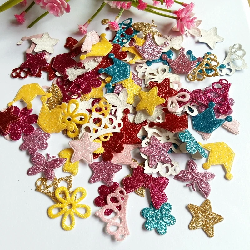 mix Shape 100pcs Glitter felt patches for Sewing Supplies diy craft ornament kids birthday party decoration
mix Shape 100pcs Glitter felt patches for Sewing Supplies diy craft ornament kids birthday party decoration