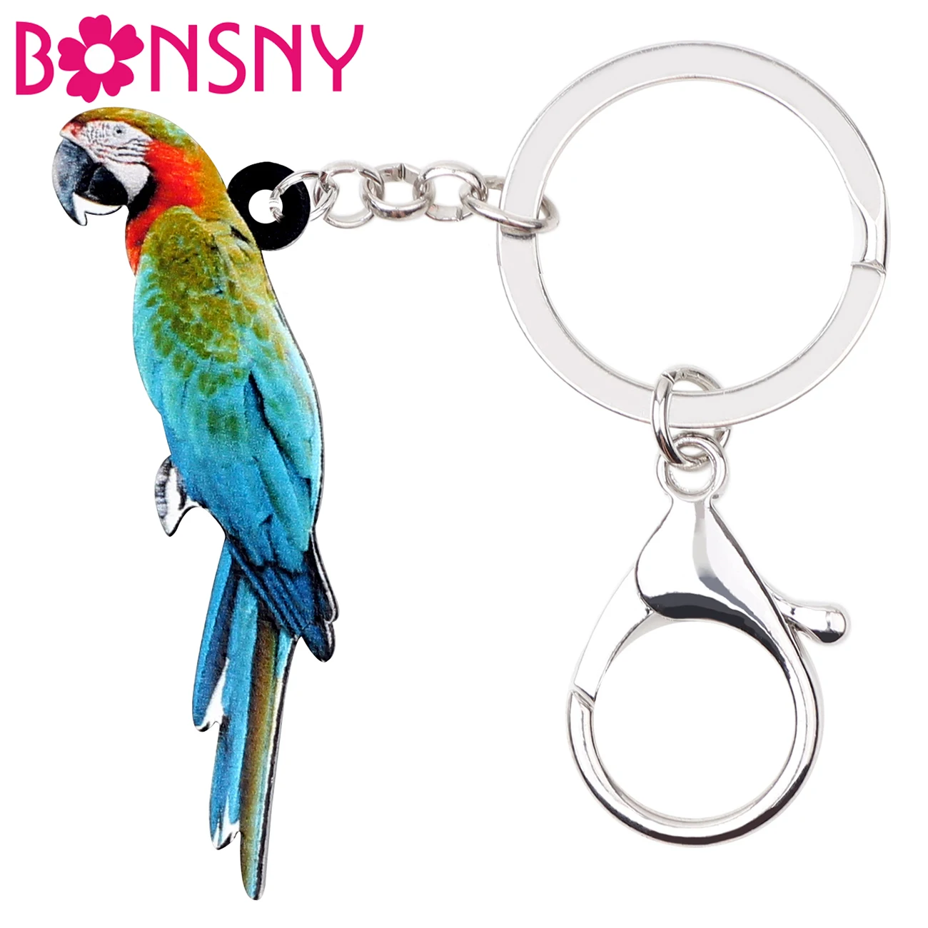 Bonsny Acrylic Fashion Macaws Parrot Bird Key Chains Keychains Holder Tropic Jungle Animal Jewelry For Women Girls Charms Gift
Bonsny Acrylic Fashion Macaws Parrot Bird Key Chains Keychains Holder Tropic Jungle Animal Jewelry For Women Girls Charms Gift