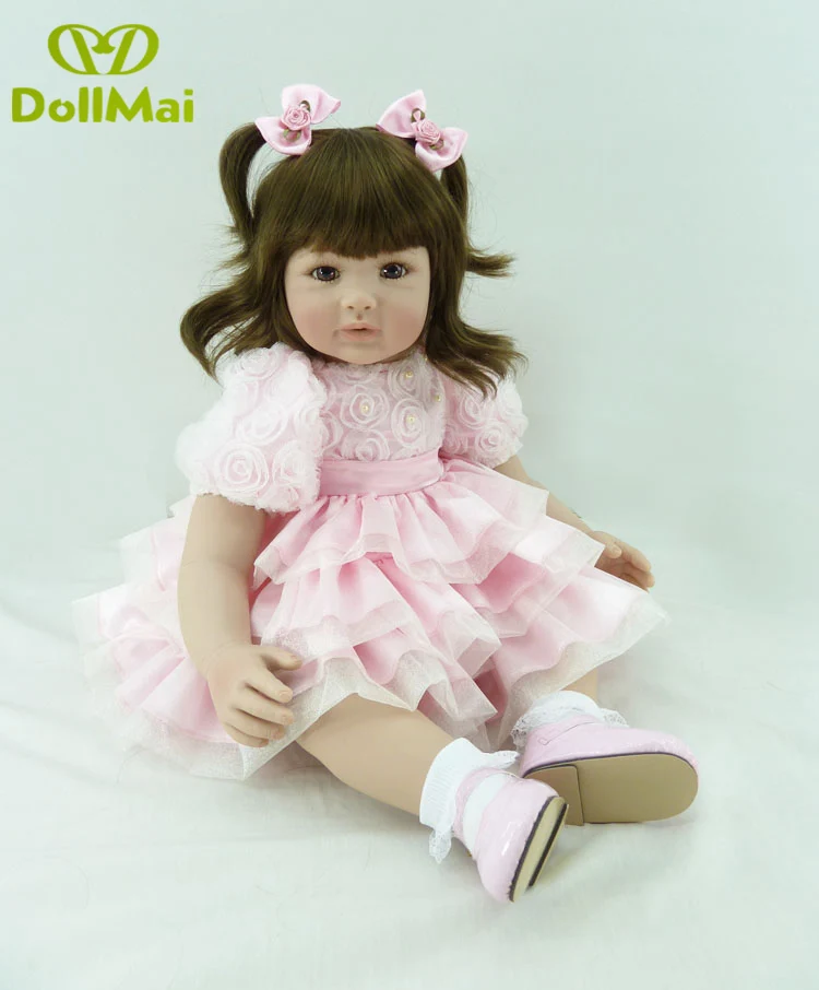 60cm Silicone Reborn Baby Doll Toys realista bebes reborn 24inch Vinyl Princess Toddler Girl Babies Dolls Lovely Birthday Gift
60cm Silicone Reborn Baby Doll Toys realista bebes reborn 24inch Vinyl Princess Toddler Girl Babies Dolls Lovely Birthday Gift