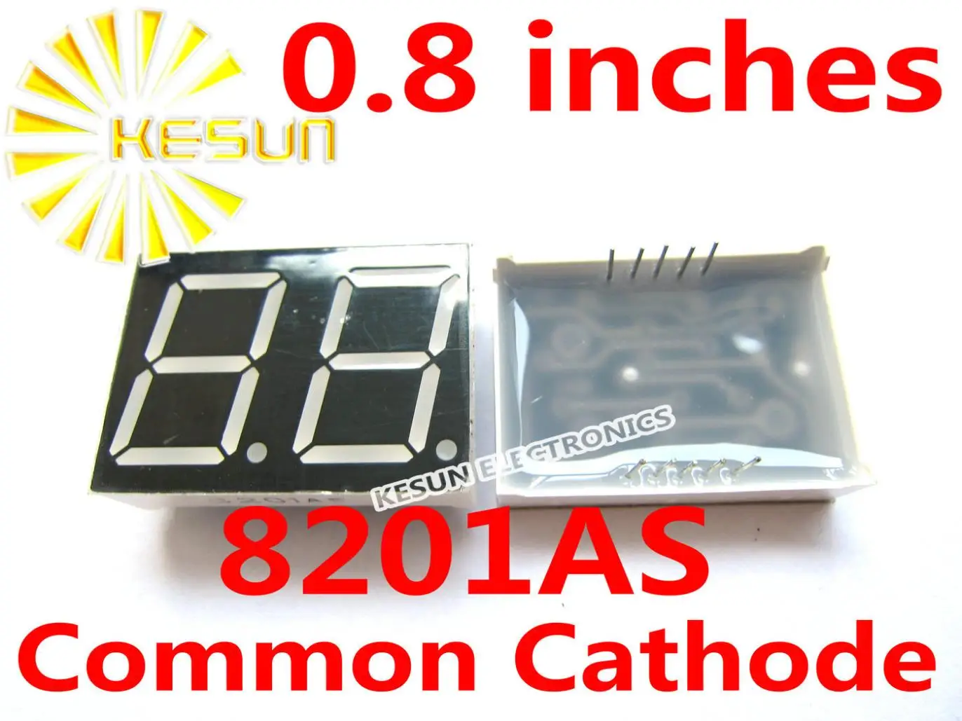FREE SHIPPING 10PCS x 0.8 inches Red Common Cathode/Anode 2 Digital Tube 8201AS 8201BS LED Display Module
FREE SHIPPING 10PCS x 0.8 inches Red Common Cathode/Anode 2 Digital Tube 8201AS 8201BS LED Display Module