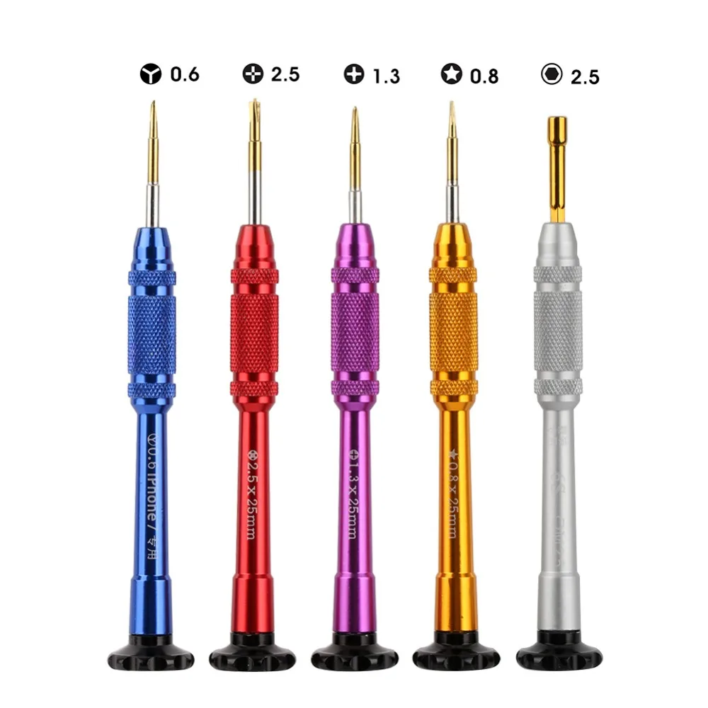 DIYFIX Phone Repair Tools Kit 5 in 1 Precision Screwdriver Set for iPhone X 8 7 6S 6 Disassemble Opening Kit
DIYFIX Phone Repair Tools Kit 5 in 1 Precision Screwdriver Set for iPhone X 8 7 6S 6 Disassemble Opening Kit