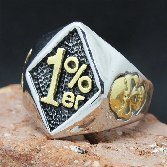 Size 8-15 Golden 1% Biker Skull Ring 316L Stainless Steel Men Boy Cool Ghost Skull Popular 1% Ring
Size 8-15 Golden 1% Biker Skull Ring 316L Stainless Steel Men Boy Cool Ghost Skull Popular 1% Ring