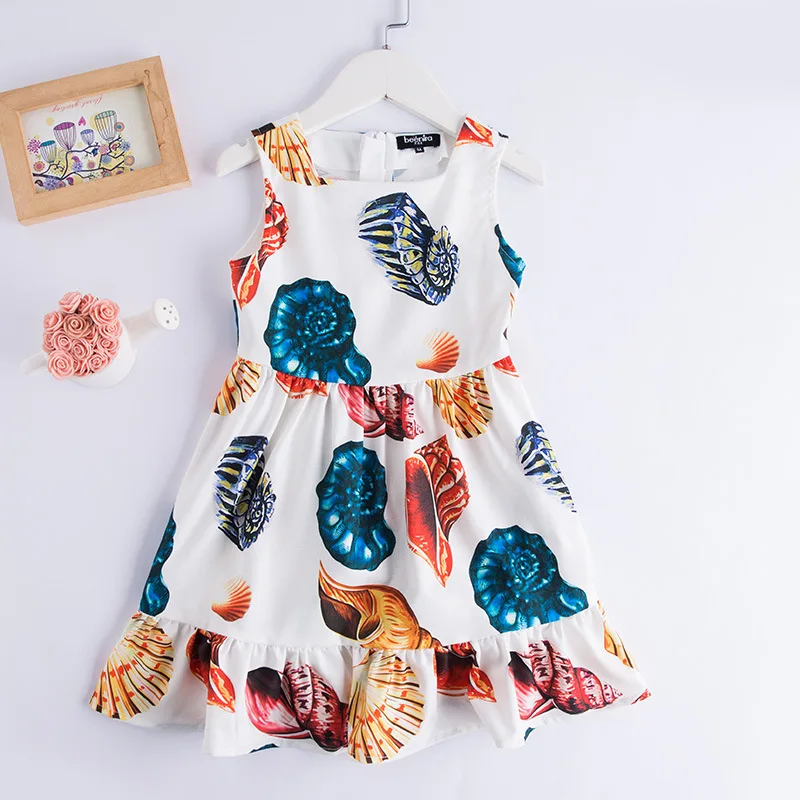 Summer children girl Sicily clothing A-line sleeveless white conch print toddle sundress 3-14T kids girls fashion party dresses
Summer children girl Sicily clothing A-line sleeveless white conch print toddle sundress 3-14T kids girls fashion party dresses
