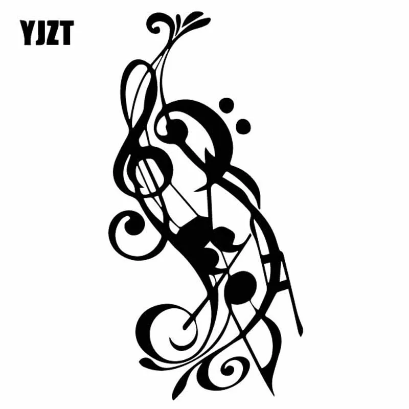 YJZT 8.2CM*16.3CM Beautiful Music Note Window Vinyl Decal Car Sticker Nice Black/Silver C27-0021
YJZT 8.2CM*16.3CM Beautiful Music Note Window Vinyl Decal Car Sticker Nice Black/Silver C27-0021