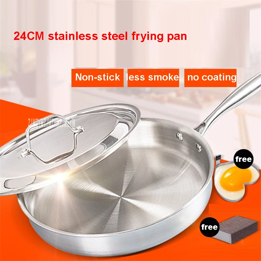 General Family Stainless Steel / Thickening / No Coating / Non-Stick / No Oil Smoke / Anti-skid Anti-Heat Handle 24CM frying pan
General Family Stainless Steel / Thickening / No Coating / Non-Stick / No Oil Smoke / Anti-skid Anti-Heat Handle 24CM frying pan
