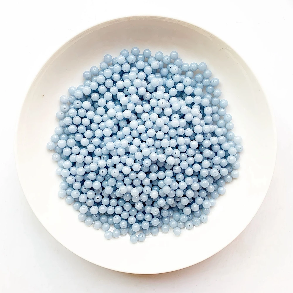 30pcs Natural Blue Anhydrite Angelite Stone Beads Round 6mm Loose Beads Ball with Hole for Diy Crafts Home Decor items
30pcs Natural Blue Anhydrite Angelite Stone Beads Round 6mm Loose Beads Ball with Hole for Diy Crafts Home Decor items